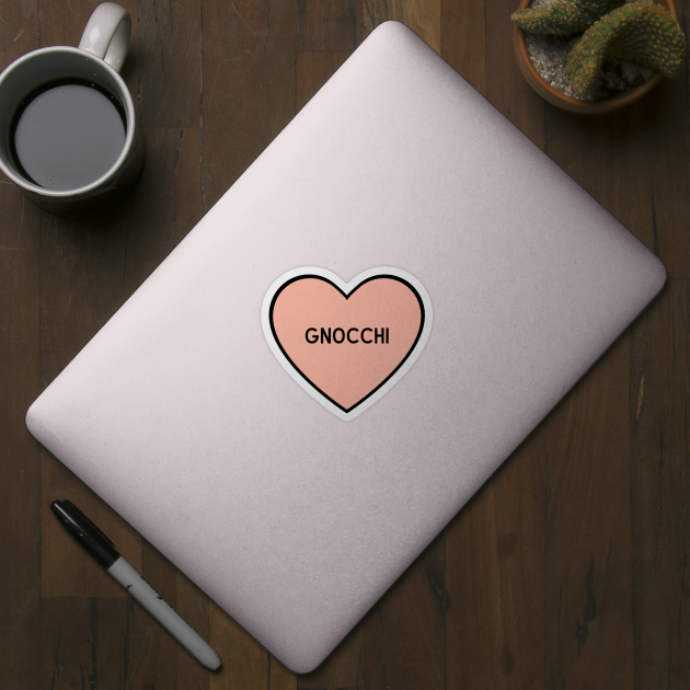 I Love Gnocchi Heart Shape by BloomingDiaries